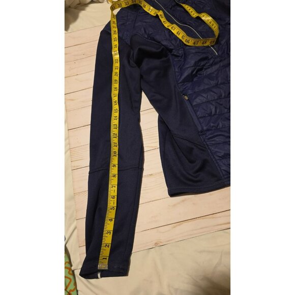 Champion Jacket Quarter Zip Womens Size XL Blue Thumb Holes Duo Dry Camp Hike - Picture 9 of 12
